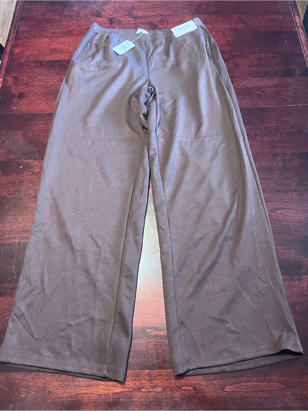 Bluenotes Kids Brown Wide-Leg Sweatpants